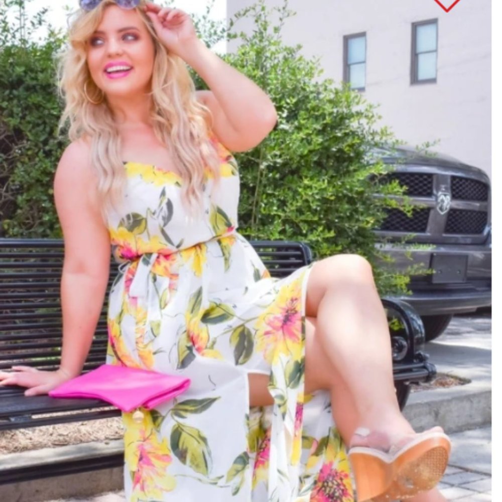 PERSONAL TOUCH FLORAL MAXI DRESS 14/16